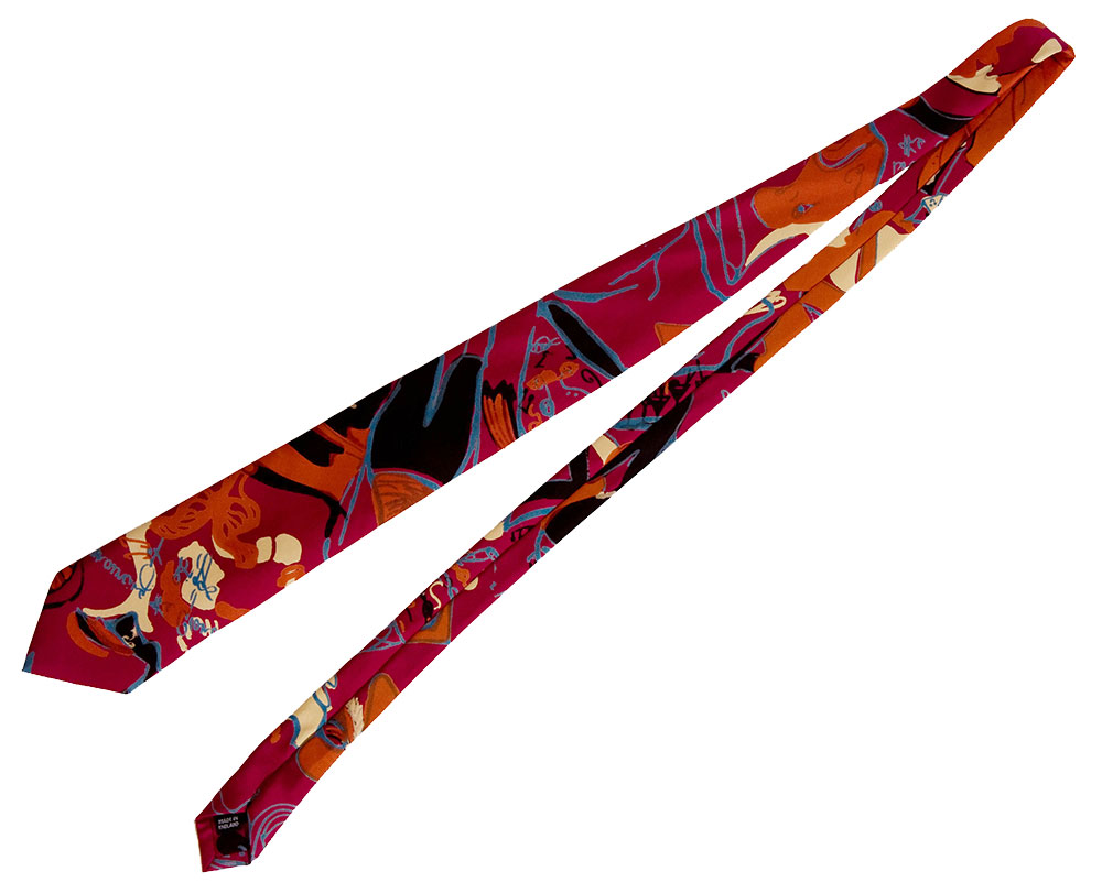 Burgundy Swirls Tie